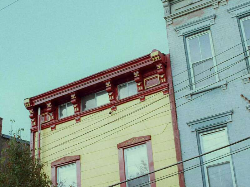 Buildings from a color graded music video